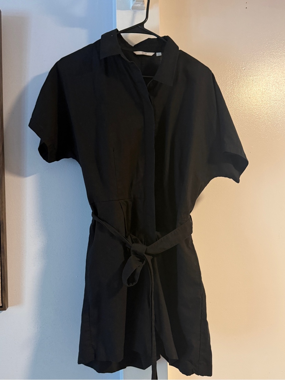 Uniqlo Linen-Blend short sleeved romper